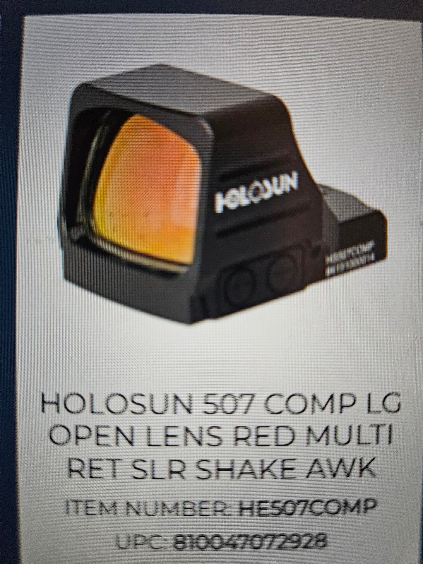 Holosun 507Comp Red Dot