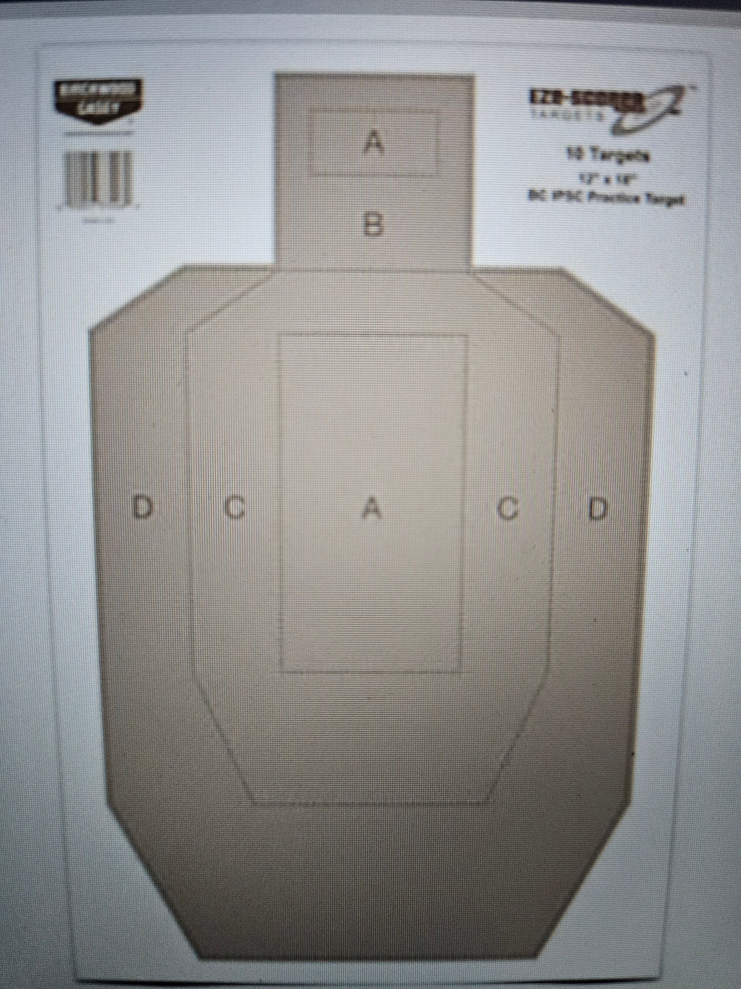 B/C 12"x18" paper targets x10