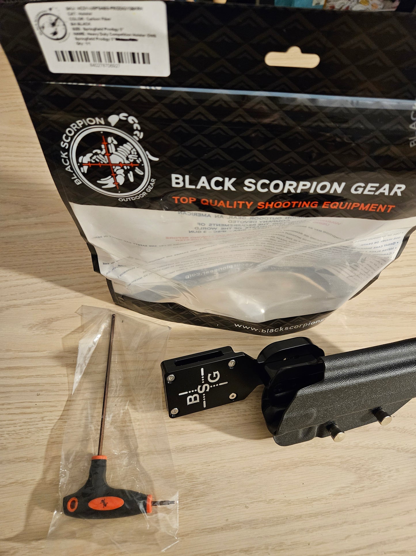 BLACK SCORPION PRODIGY 5'' HOLSTER