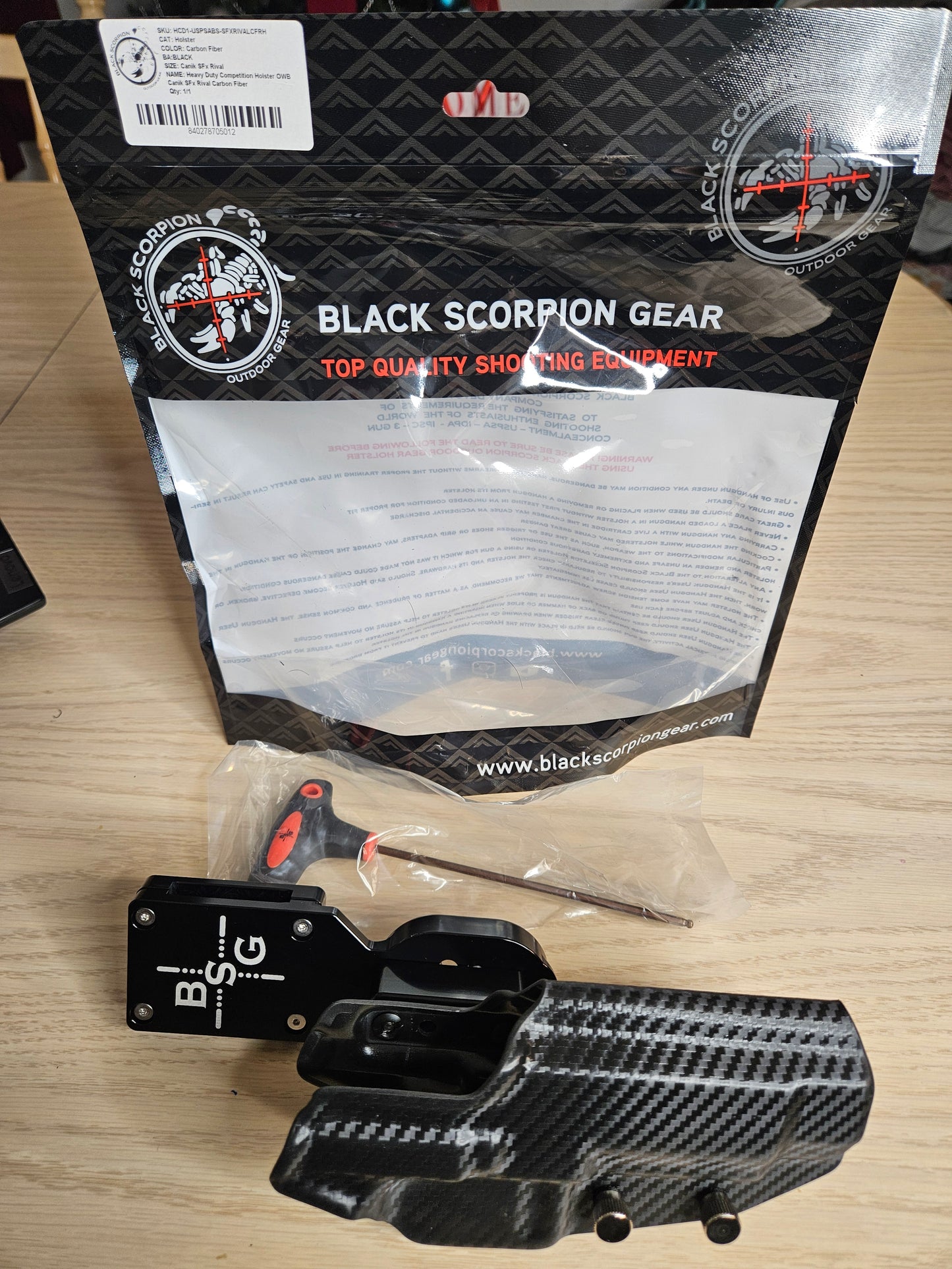 BLACK SCORPION SFX RIVAL HOLSTER